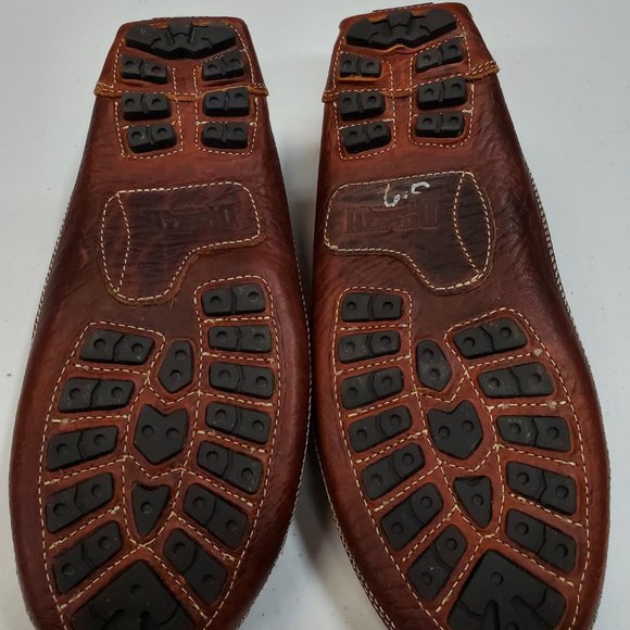 Duluth Trading Company Bison Leather Driving Moccasins Loafers Mens 9.5 Wide - Picture 3 of 6